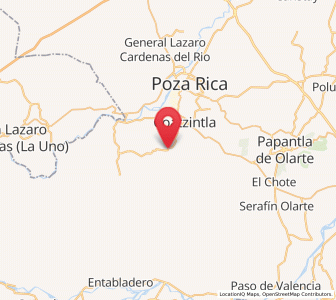 Map of Manuel María Contreras, Veracruz