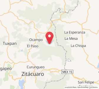 Map of Manzana de San Luis, Michoacán