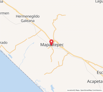 Map of Mapastepec, Chiapas