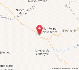 Map of María Lombardo de Caso, Oaxaca