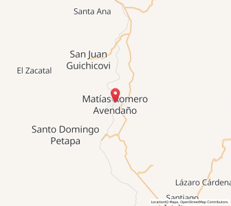 Map of Matías Romero, Oaxaca