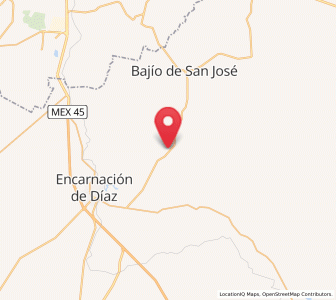 Map of Mesón de los Sauces, Jalisco