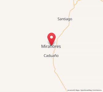 Map of Miraflores, Baja California Sur