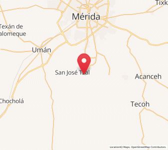 Map of Molas, Yucatán