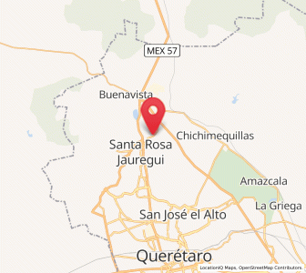Map of Montenegro, Querétaro