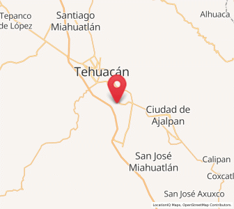 Map of Necoxtla, Puebla