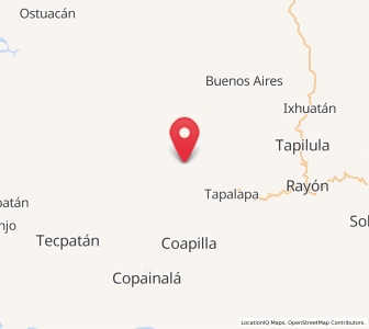 Map of Ocotepec, Chiapas