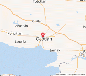 Map of Ocotlán, Jalisco