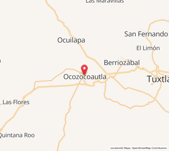 Map of Ocozocoautla de Espinosa, Chiapas