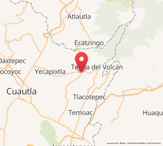 Map of Ocuituco, Morelos