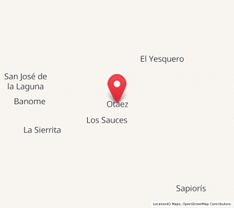 Map of Otaéz, Durango