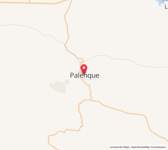 Map of Palenque, Chiapas