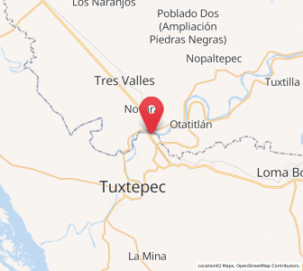 Map of Papaloapan, Oaxaca