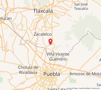 Map of Papalotla, Tlaxcala