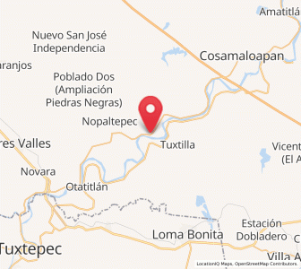 Map of Paraiso Novillero, Veracruz