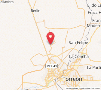 Map of Pastor Rovaix, Durango