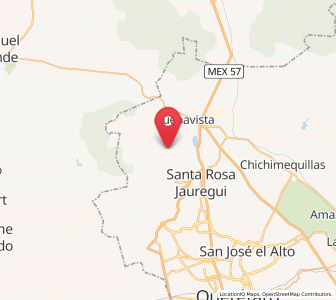 Map of Pie de Gallo, Querétaro