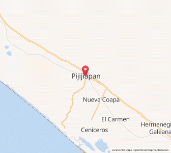 Map of Pijijiapan, Chiapas