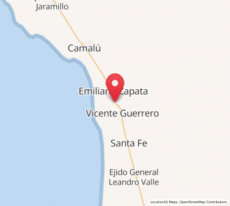 Map of Poblado Chulavista (El Chorizo), Baja California