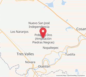 Map of Poblado Dos, Veracruz