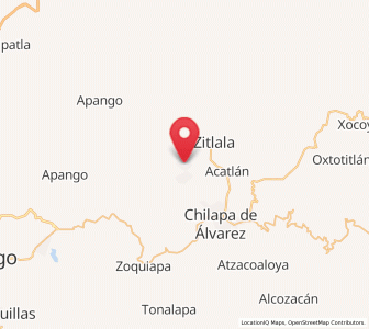 Map of Pochahuizco, Guerrero