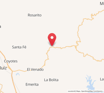 Map of Presidio de los Reyes, Nayarit