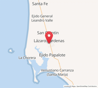 Map of Pueblo Benito García, Baja California