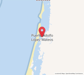 Map of Puerto Adolfo Lopez Mateos, Baja California Sur