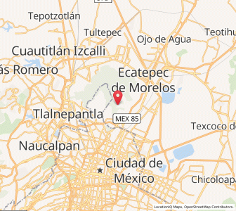 Map of Puerto Escondido (Tepeolulco Puerto Escondido), México