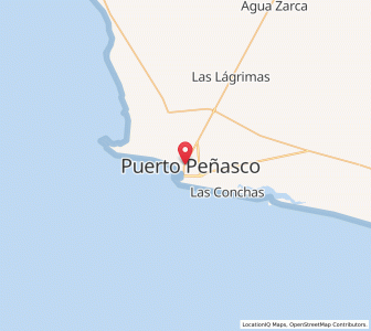 Map of Puerto Peñasco, Sonora