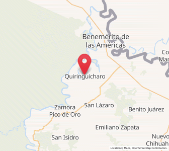 Map of Quiringüicharo, Chiapas