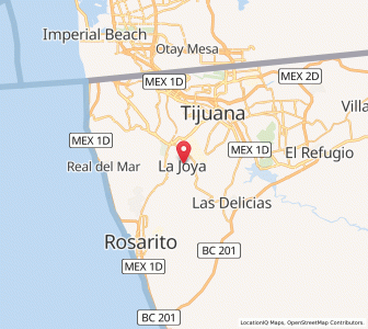 Map of Rancho La Gloria, Baja California