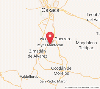 Map of Reyes Mantecón, Oaxaca