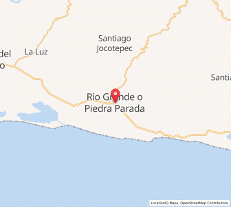 Map of Río Grande, Oaxaca