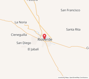 Map of Rioverde, San Luis Potosí