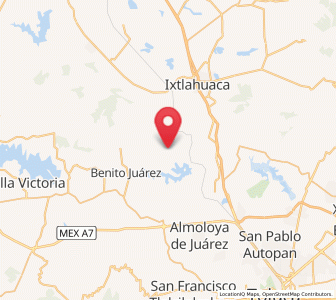 Map of San Agustín Citlali, México