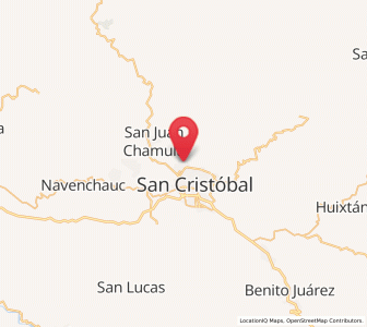 Map of San Antonio del Monte, Chiapas