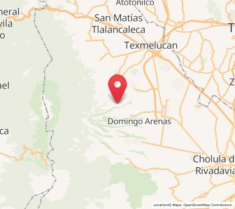 Map of San Antonio Tlatenco, Puebla