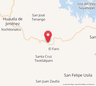 Map of San Bartolomé Ayautla, Oaxaca