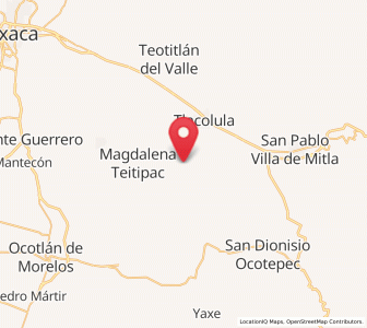 Map of San Bartolomé Quialana, Oaxaca