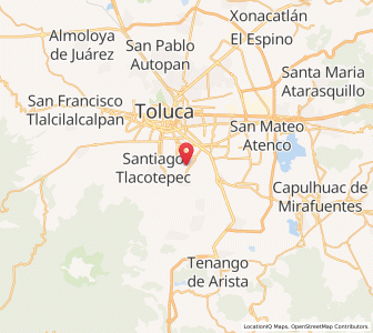 Map of San Bartolomé Tlaltelulco, México