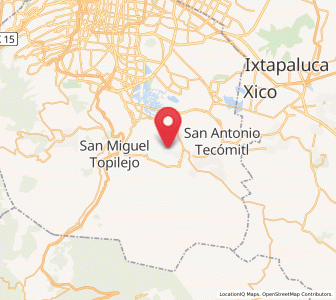 Map of San Bartolome Xicomulco, Mexico City