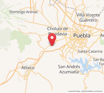 Map of San Bernabé Temoxtitla, Puebla