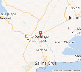 Map of San Blas Atempa, Oaxaca