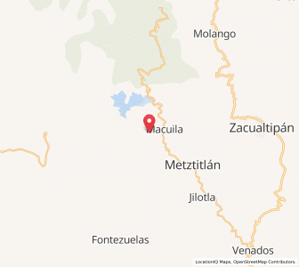 Map of San Cristóbal, Hidalgo