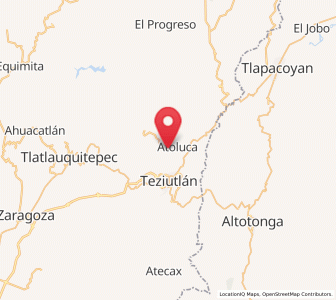 Map of San Diego, Puebla