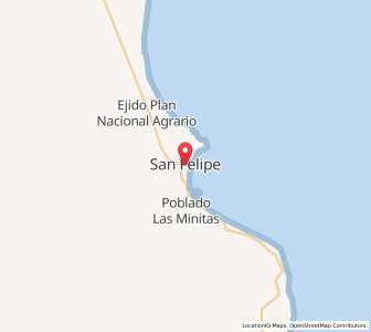 Map of San Felipe, Baja California