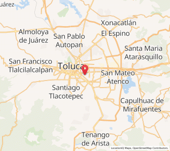 Map of San Francisco Cuaxusco, México