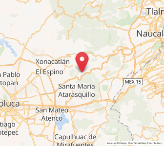 Map of San Francisco Xochicuautla, México