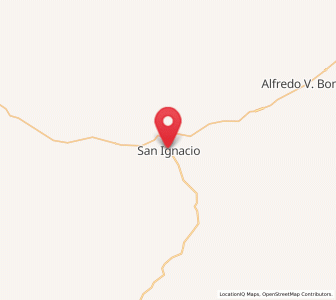 Map of San Ignacio, Baja California Sur